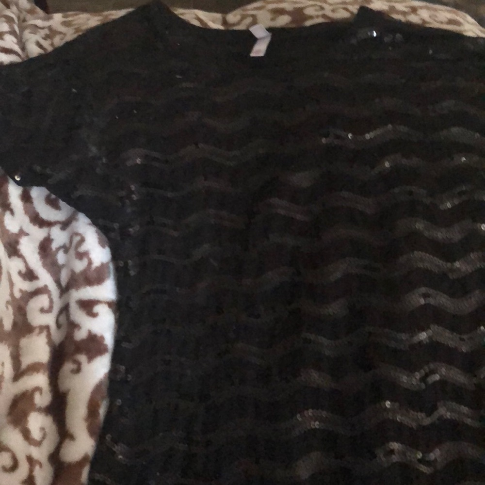 Beautiful longer length sequined top